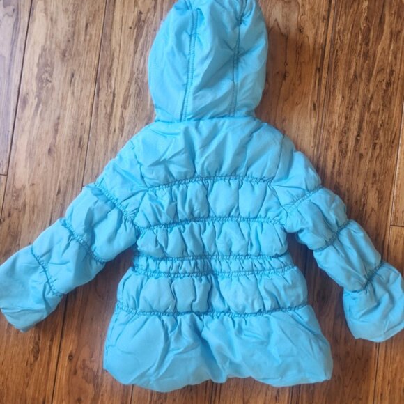 Winter puffer Jacket 2T Girls Protection System, light blue - Picture 3 of 4